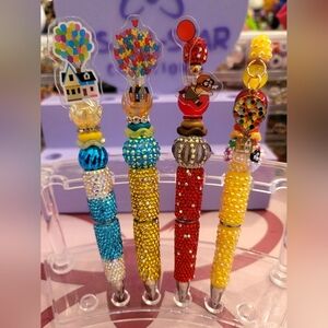 Up Themed Pens. Acrylic Rhinestone Pens - Sold Individually.